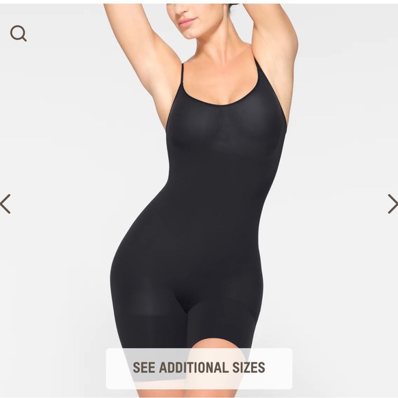 SKIMS everyday sculpt mid thigh bodysuit black s/m - Picture 5 of 5